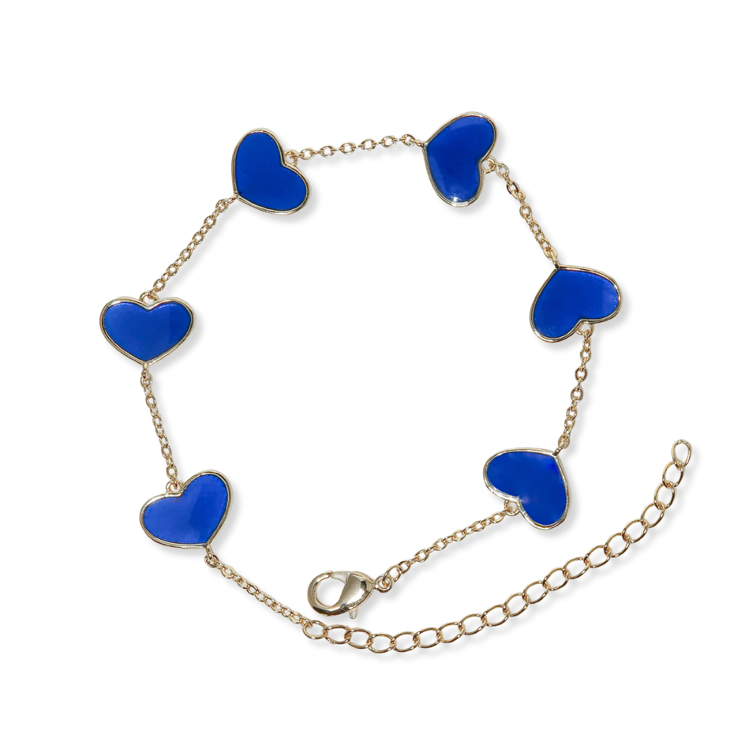 Wrist Of Hearts Bracelet Blue - ISABEL LEON LLC