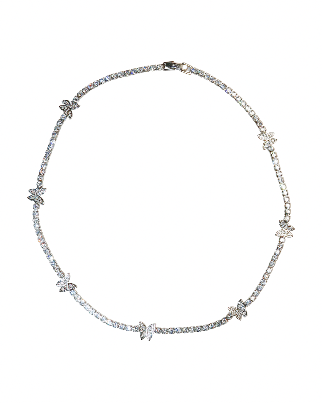 Butterfly Pavé Tennis Necklace - ISABEL LEON LLC