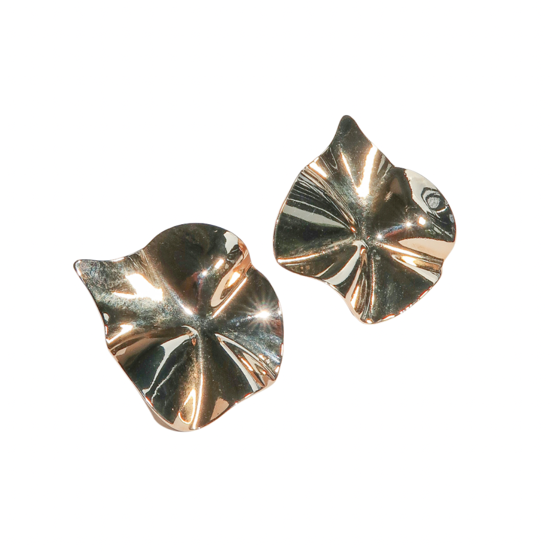 Gold Foil Earrings - ISABEL LEON LLC