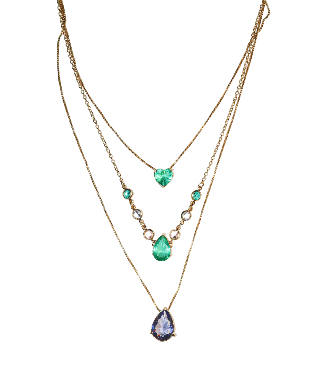 3 Tier Stacked Necklace - ISABEL LEON LLC