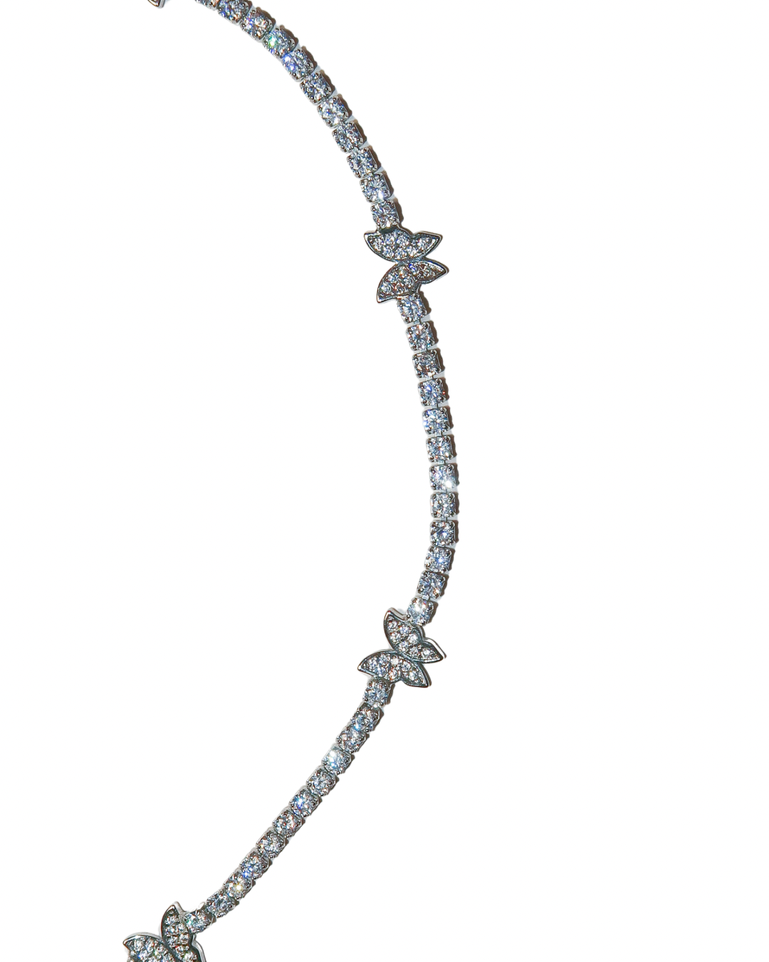 Butterfly Pavé Tennis Necklace - ISABEL LEON LLC