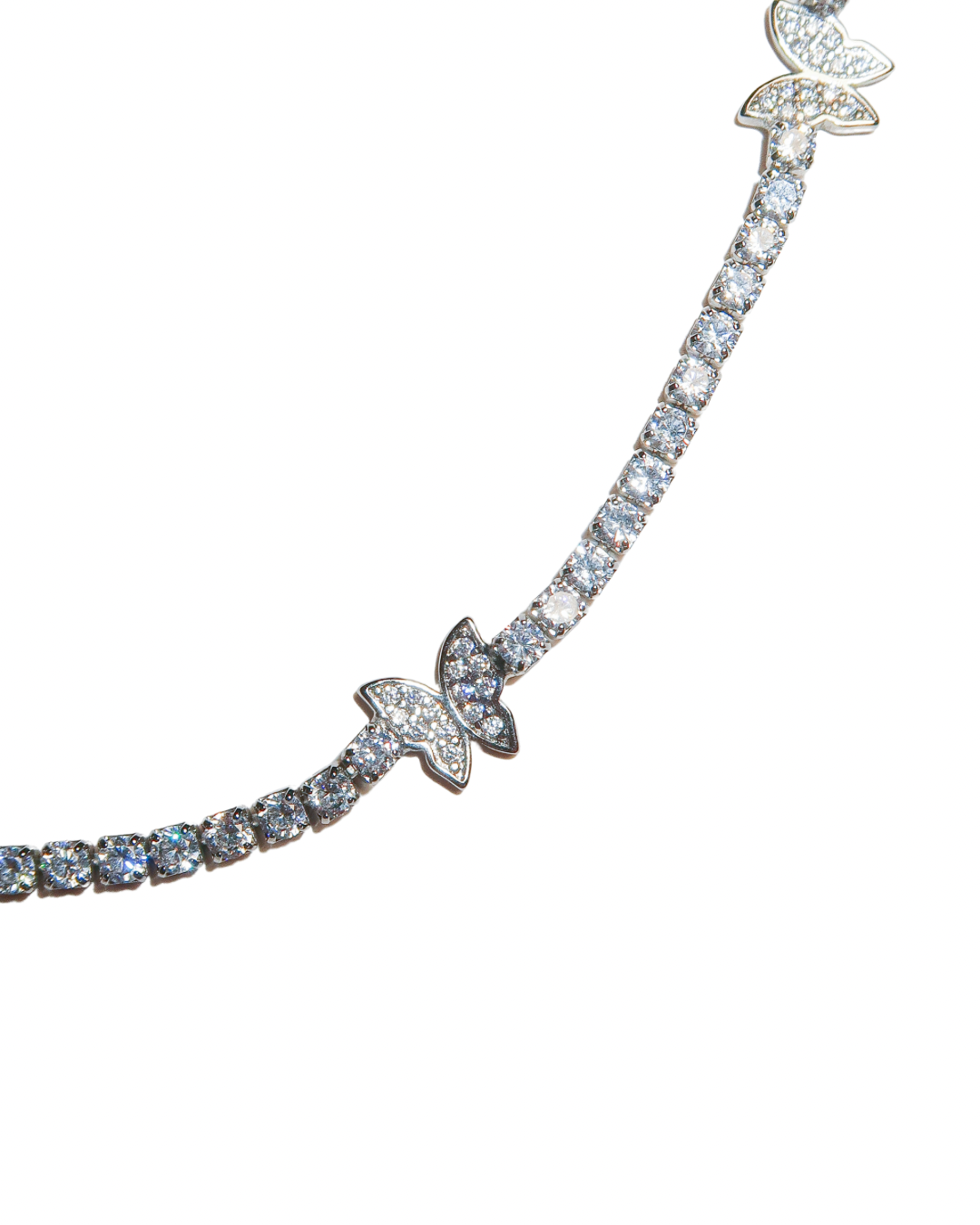 Butterfly Pavé Tennis Necklace - ISABEL LEON LLC