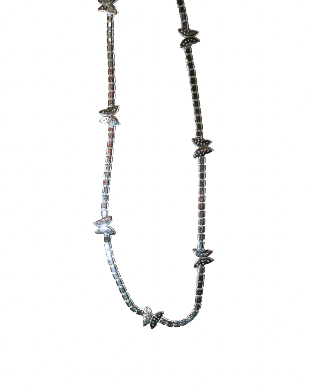 Butterfly Pavé Tennis Necklace - ISABEL LEON LLC