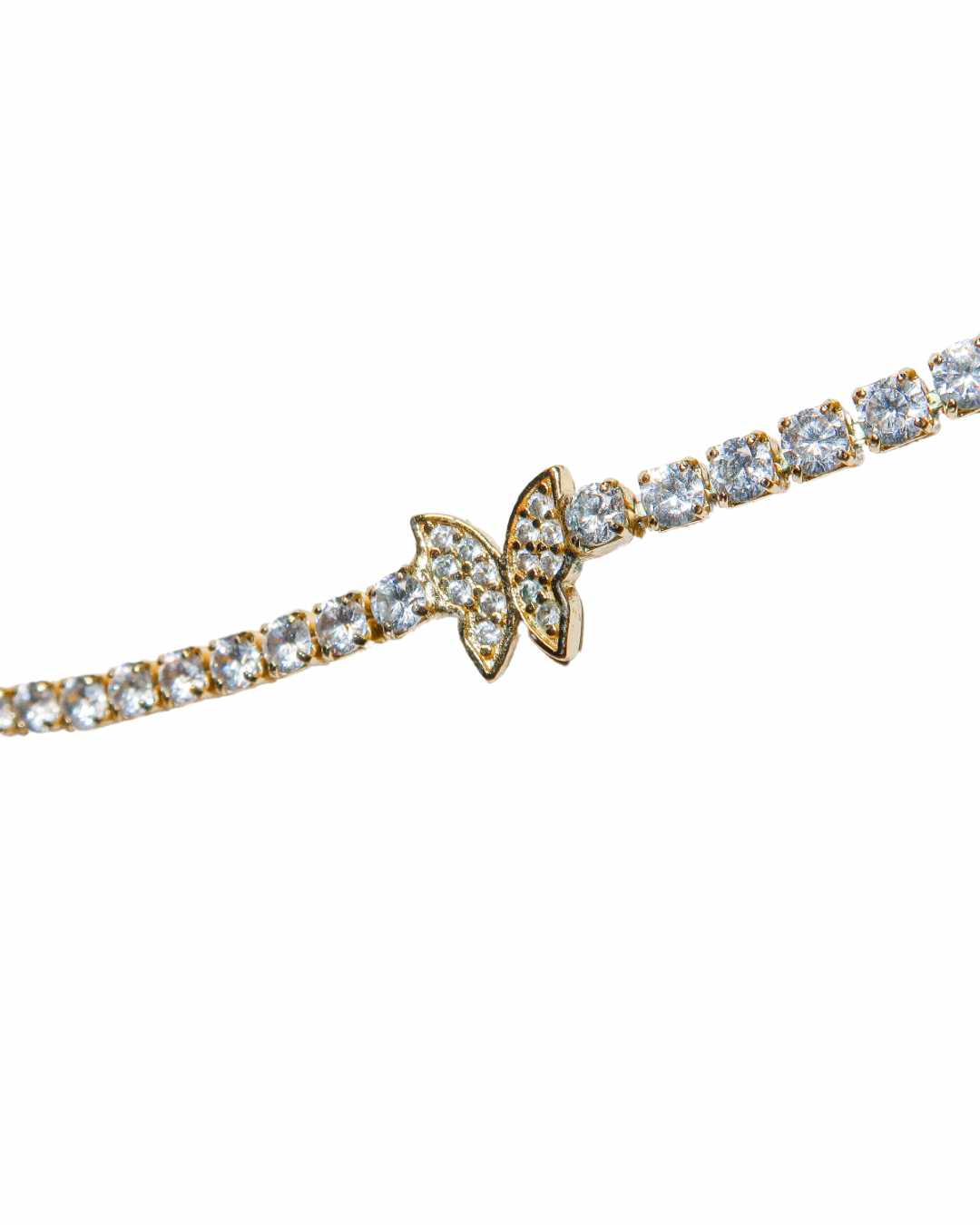 Butterfly Pavé Tennis Necklace - ISABEL LEON LLC