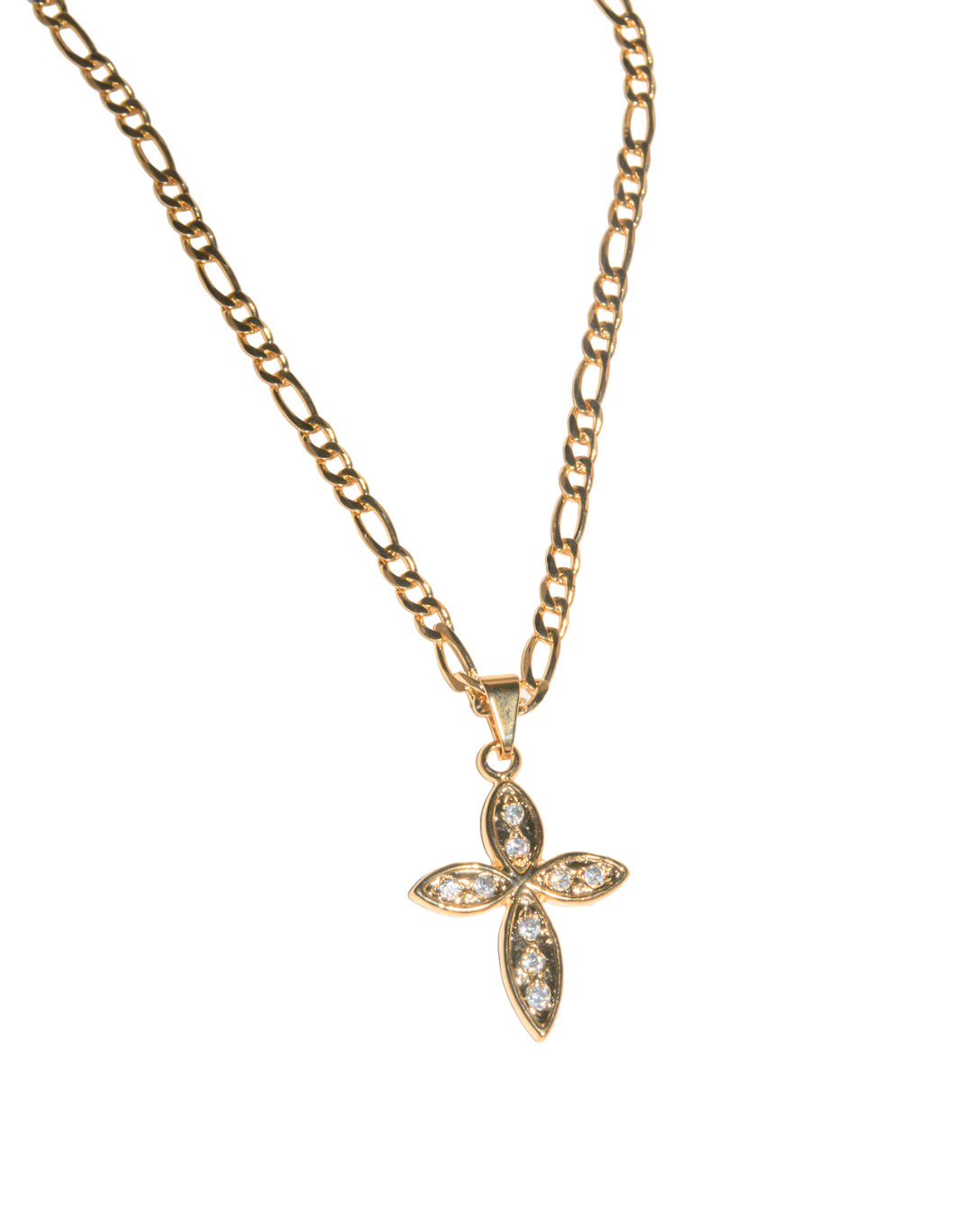 Round Cross Necklace - ISABEL LEON LLC