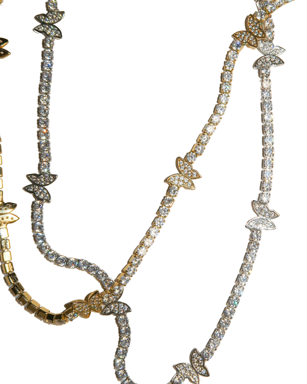 Butterfly Pavé Tennis Necklace - ISABEL LEON LLC