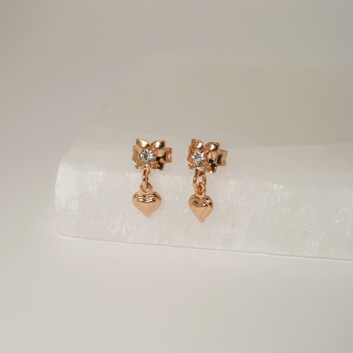 Accent Heart Earrings - ISABEL LEON LLC
