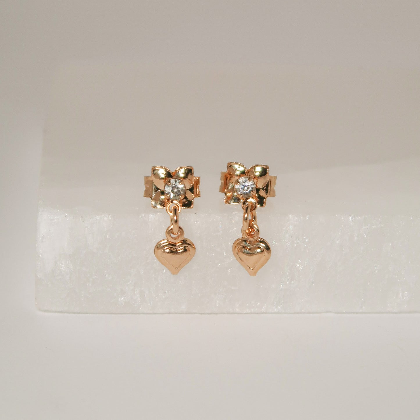 Accent Heart Earrings - ISABEL LEON LLC