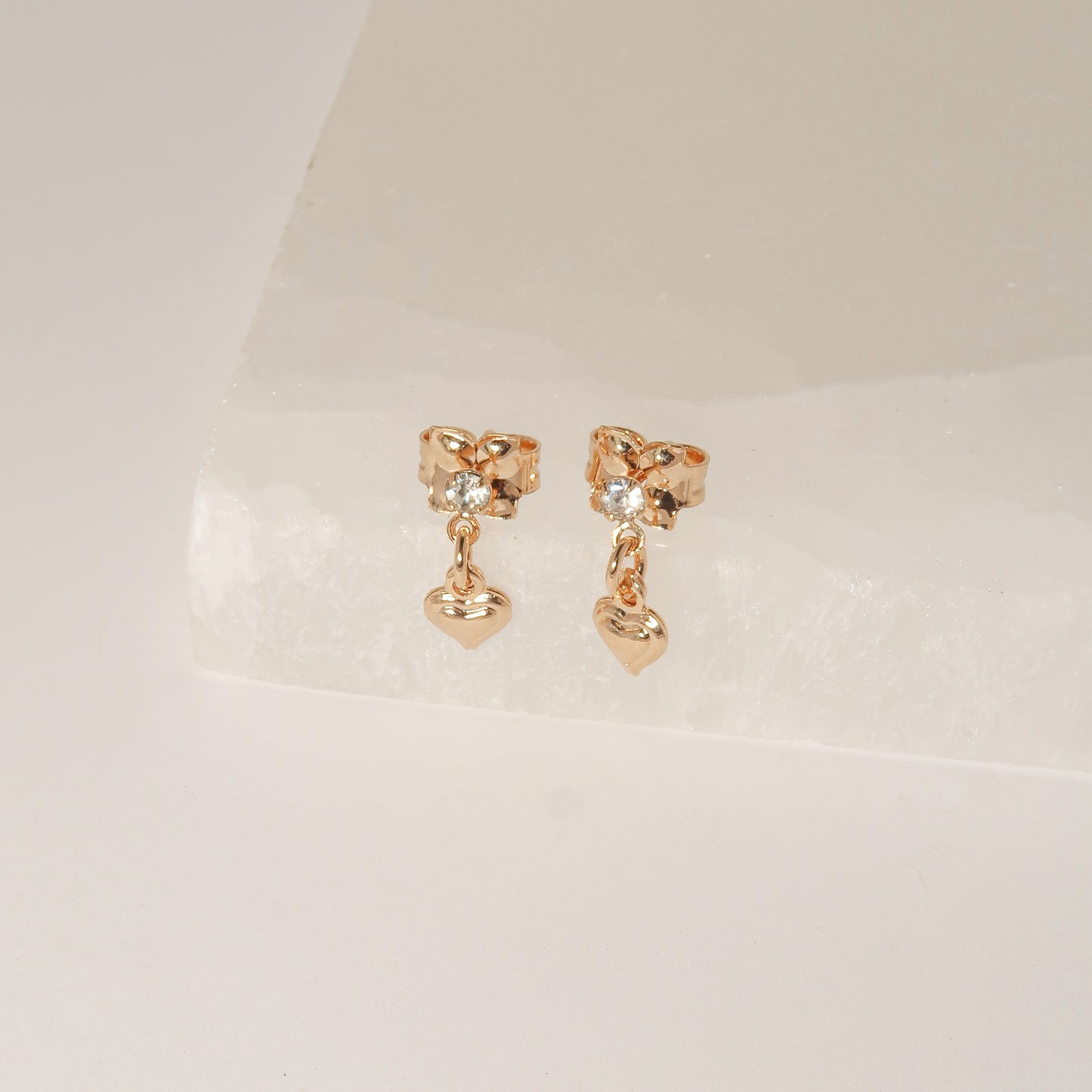 Accent Heart Earrings - ISABEL LEON LLC