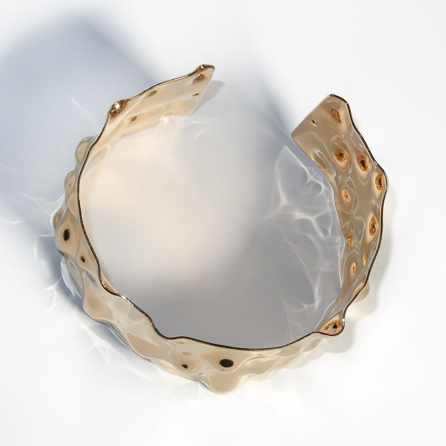 Ocean Gold Bangle Cuff - ISABEL LEON LLC