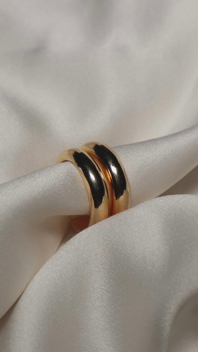 Double Band Open Ring - ISABEL LEON LLC