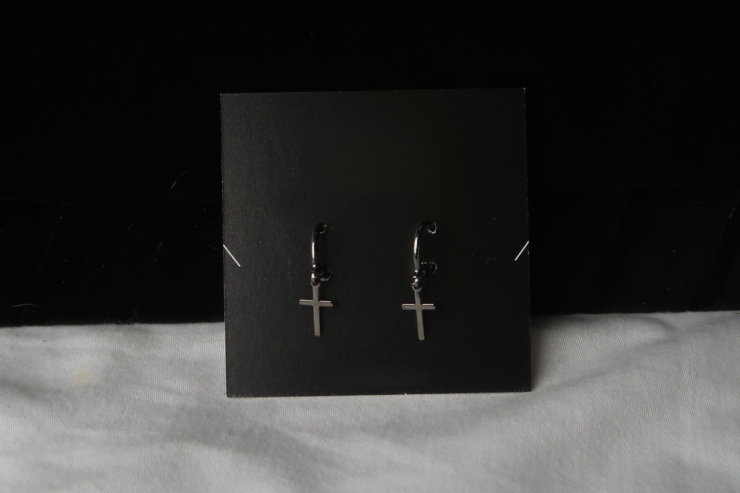 Simple Cross Earrings - ISABEL LEON LLC
