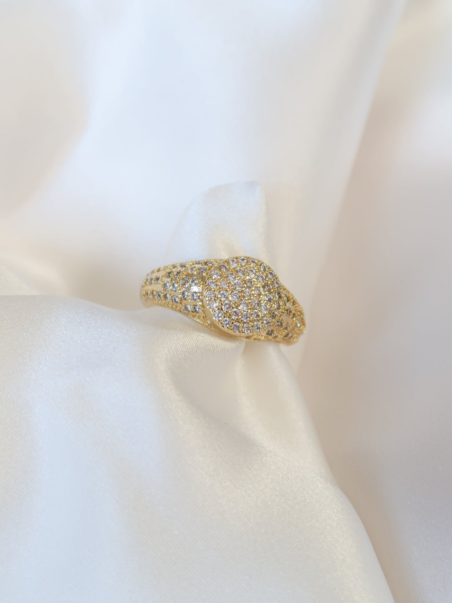 MF Boss Pavé Ring - ISABEL LEON LLC