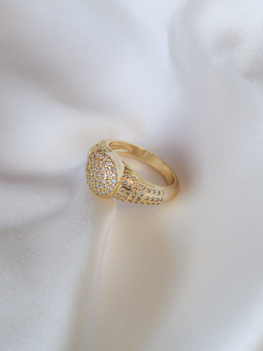 MF Boss Pavé Ring - ISABEL LEON LLC