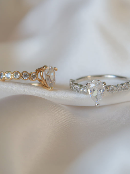 Pear Cut Princess Ring - ISABEL LEON LLC