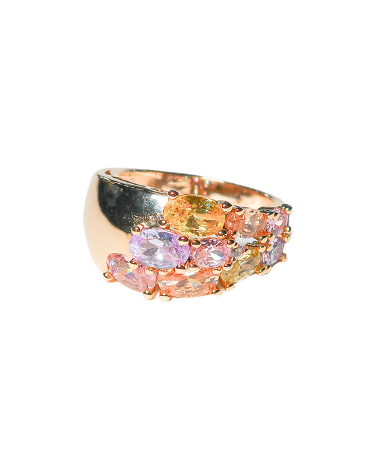 Gem Brick Road Ring - ISABEL LEON LLC