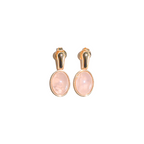 Rose Quartz Drop Earrings - ISABEL LEON LLC