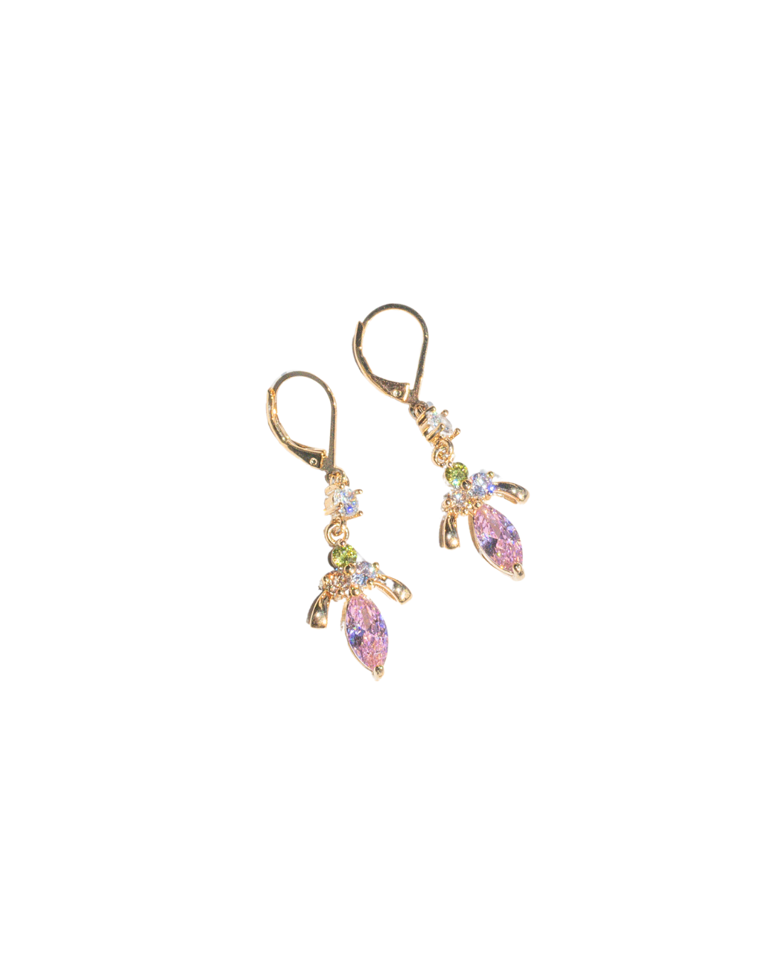 Cutesy Multicolored Gemstone Earrings