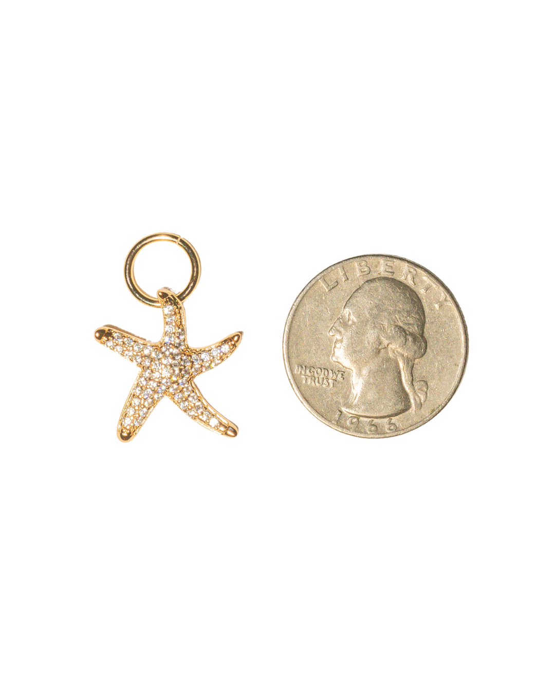 Pave Starfish Charm