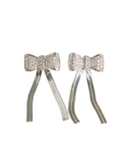 Herringbone Bow Earrings - ISABEL LEON LLC