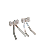 Herringbone Bow Earrings - ISABEL LEON LLC