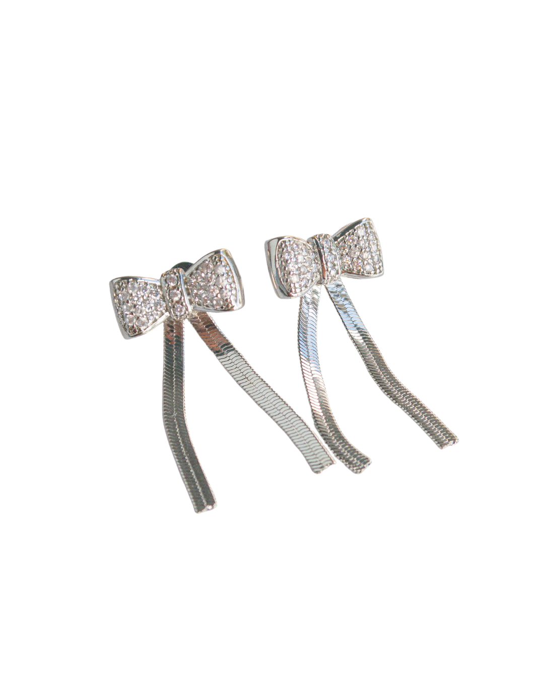 Herringbone Bow Earrings - ISABEL LEON LLC