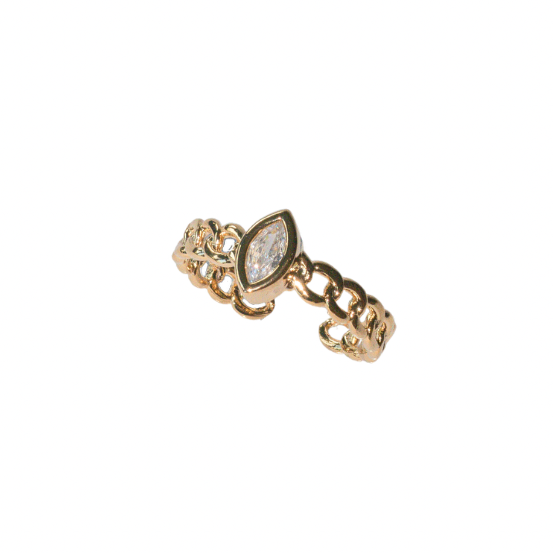 Adjustable Marquise Ring
