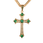 Verde Cross Necklace