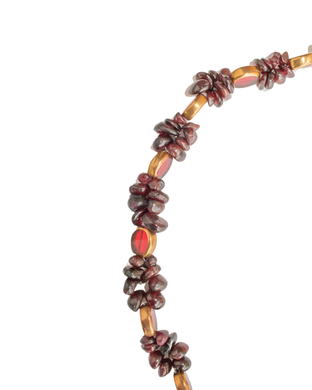 Garnet Stone Necklace - ISABEL LEON LLC