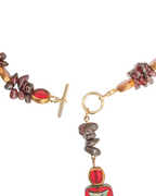 Garnet Stone Necklace - ISABEL LEON LLC