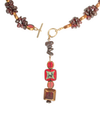 Garnet Stone Necklace - ISABEL LEON LLC