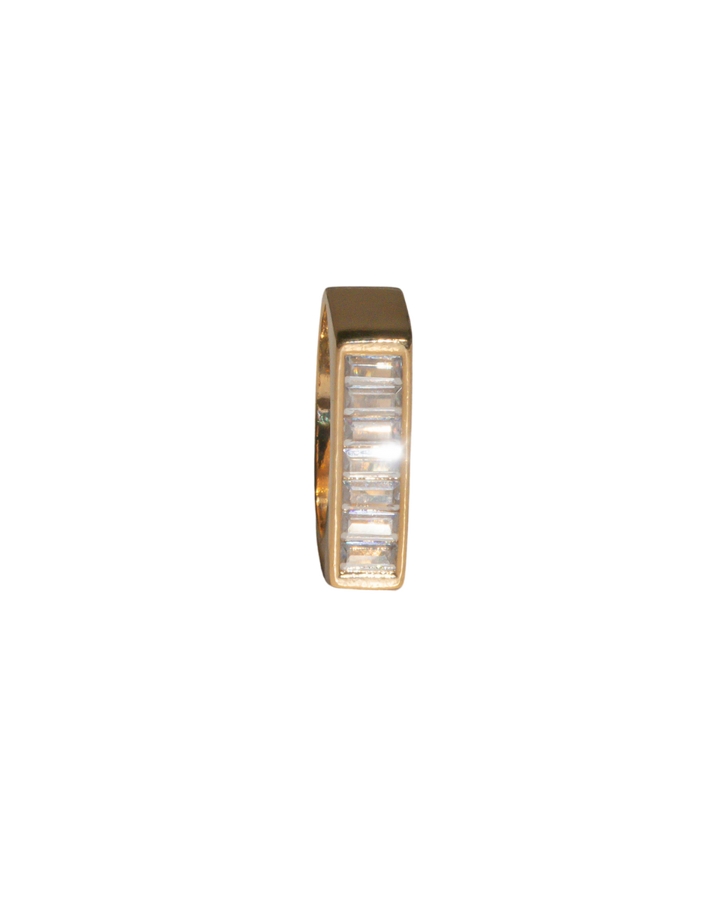 Slim Rectangular Pavé Ring - ISABEL LEON LLC