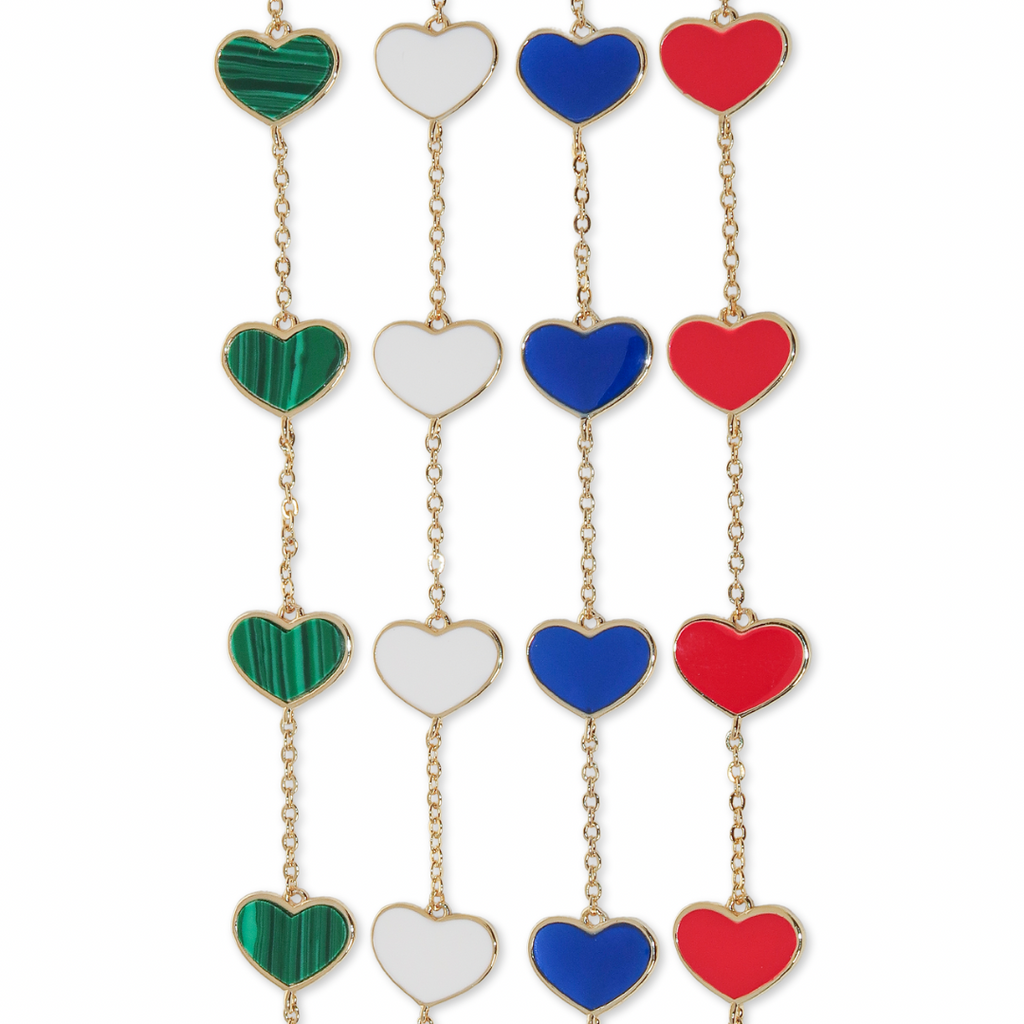 Wrist Of Hearts Bracelet Blue - ISABEL LEON LLC