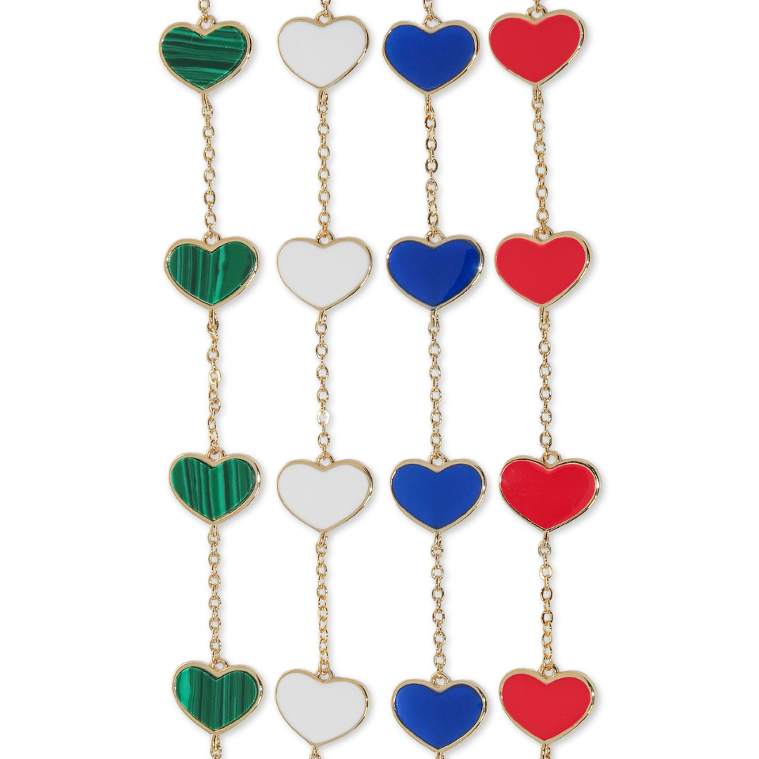 Wrist Of Hearts Bracelet Blue - ISABEL LEON LLC