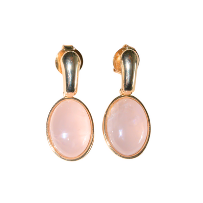 Rose Quartz Drop Earrings