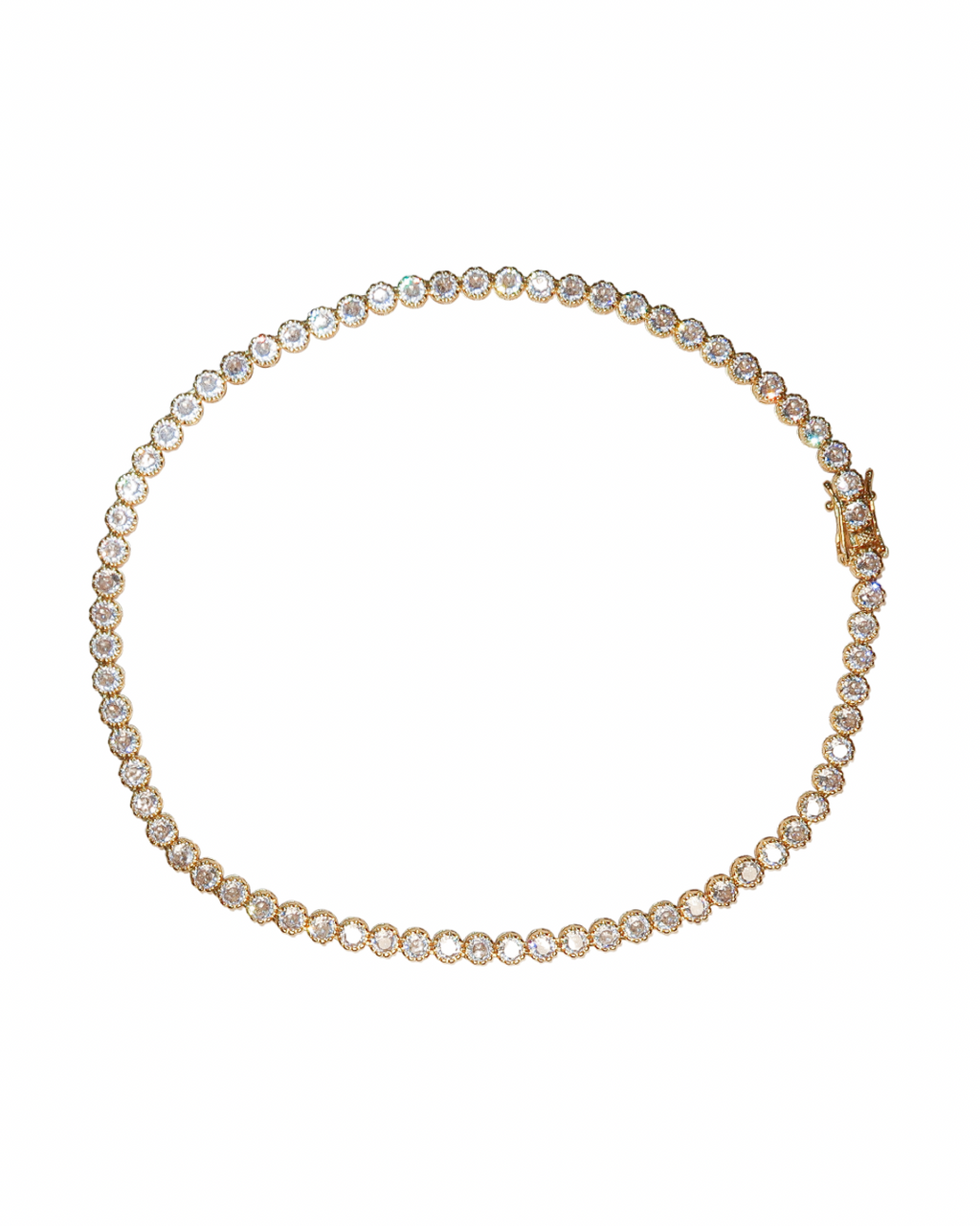 Round Pavé Tennis Necklace - ISABEL LEON LLC