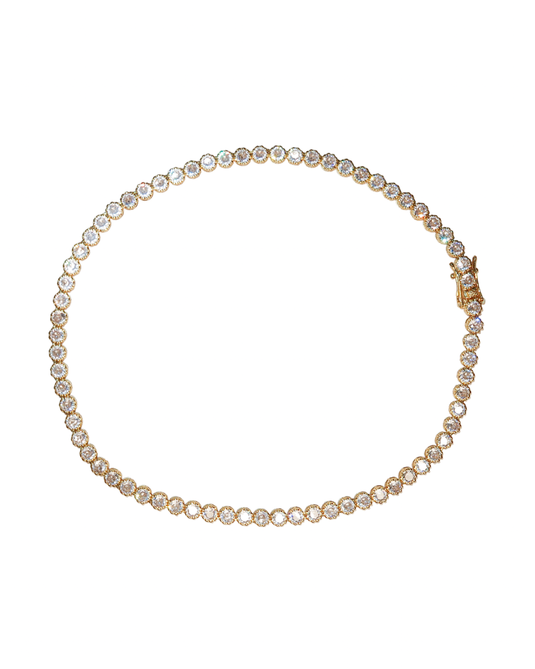 Round Pavé Tennis Necklace - ISABEL LEON LLC