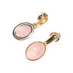 Rose Quartz Drop Earrings - ISABEL LEON LLC