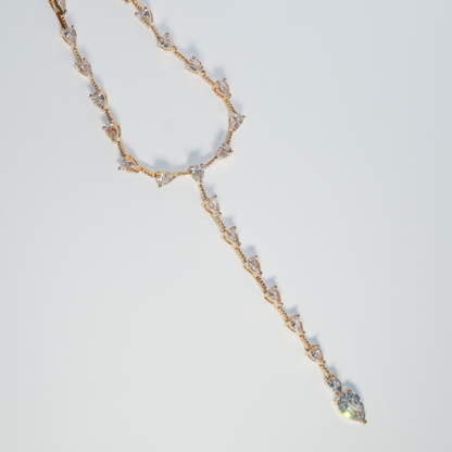 "Down The Middle" Lariat Necklace
