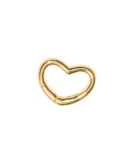 18k gold filled heart latch charm clasp 