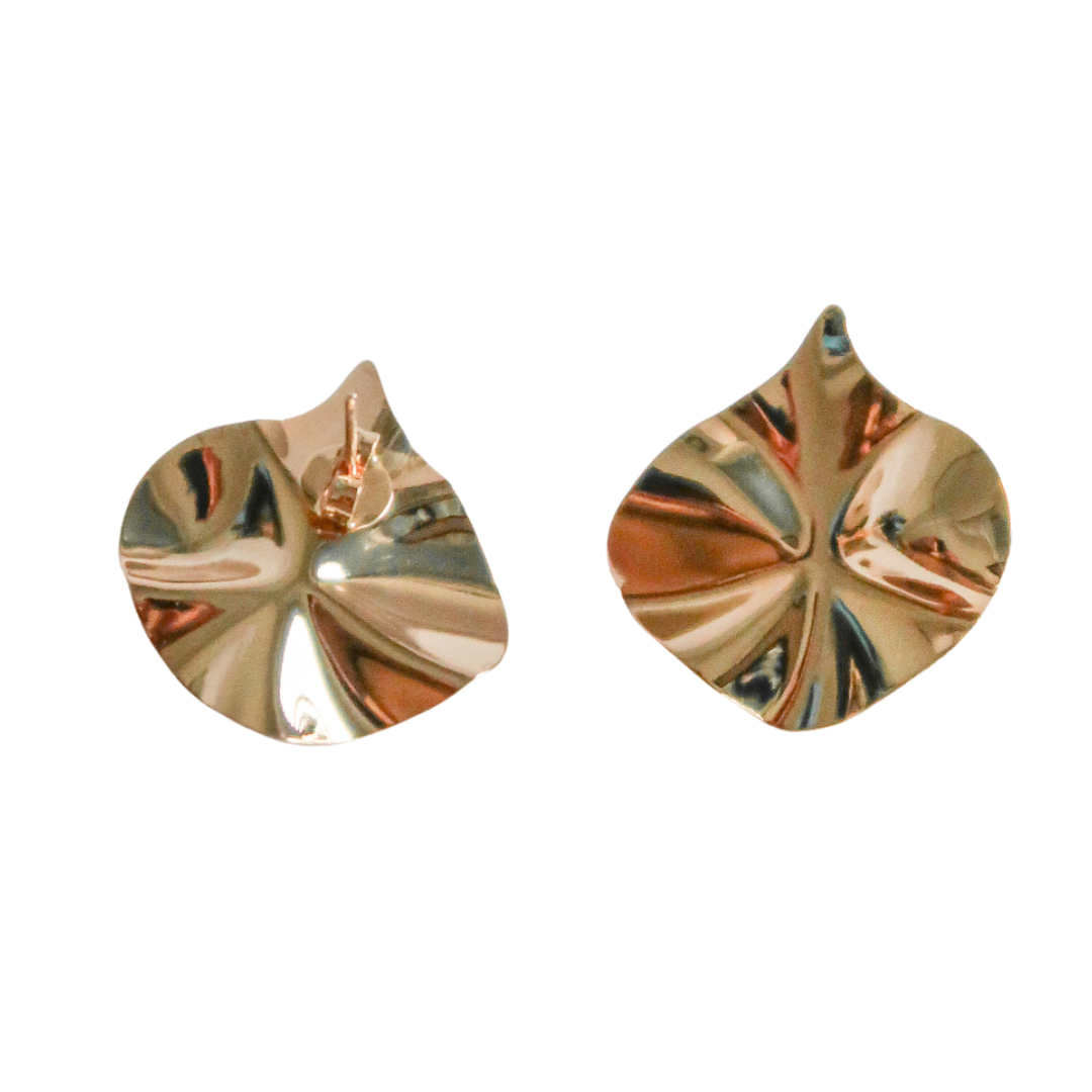 Gold Foil Earrings - ISABEL LEON LLC