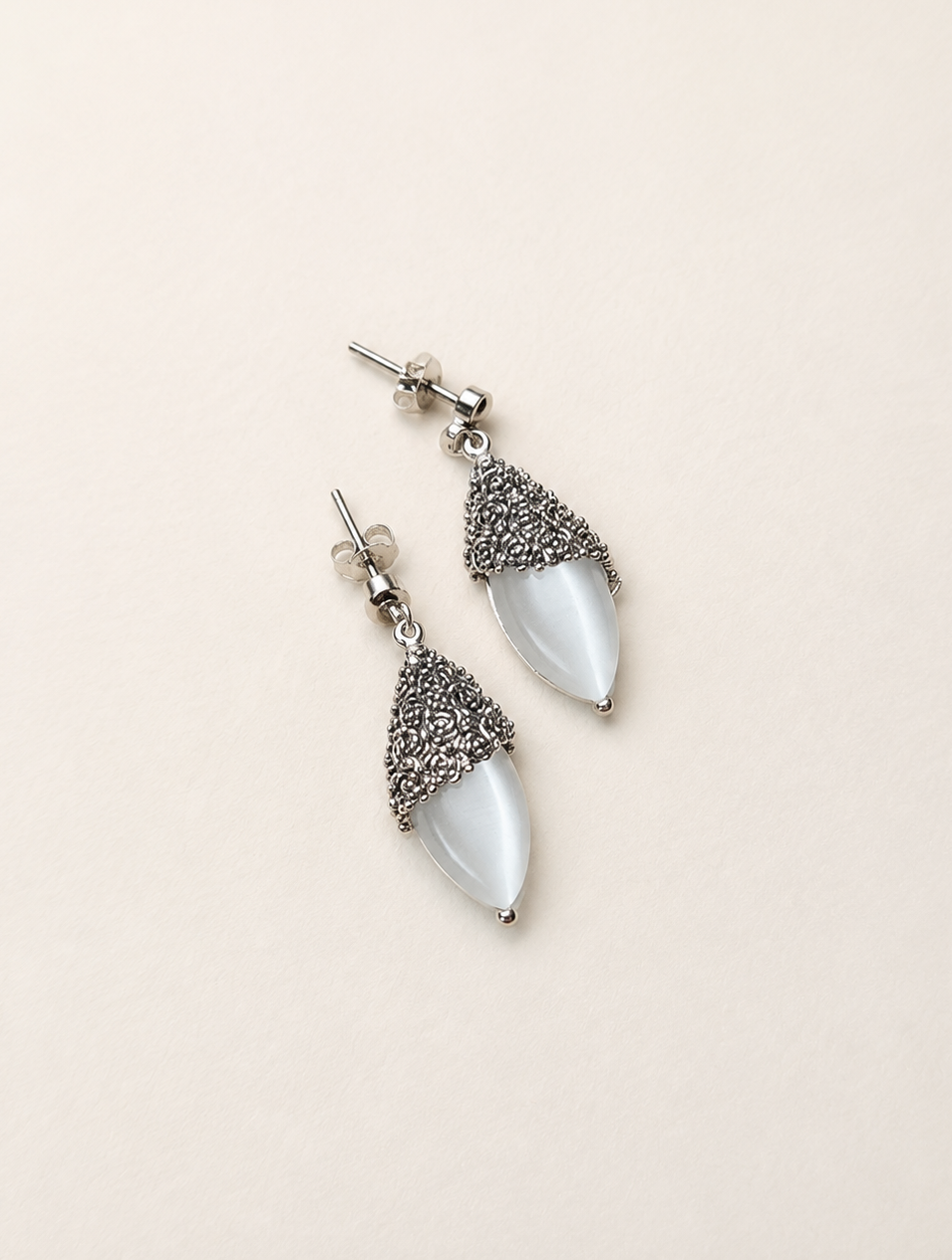 Selenite Vintage Earrings