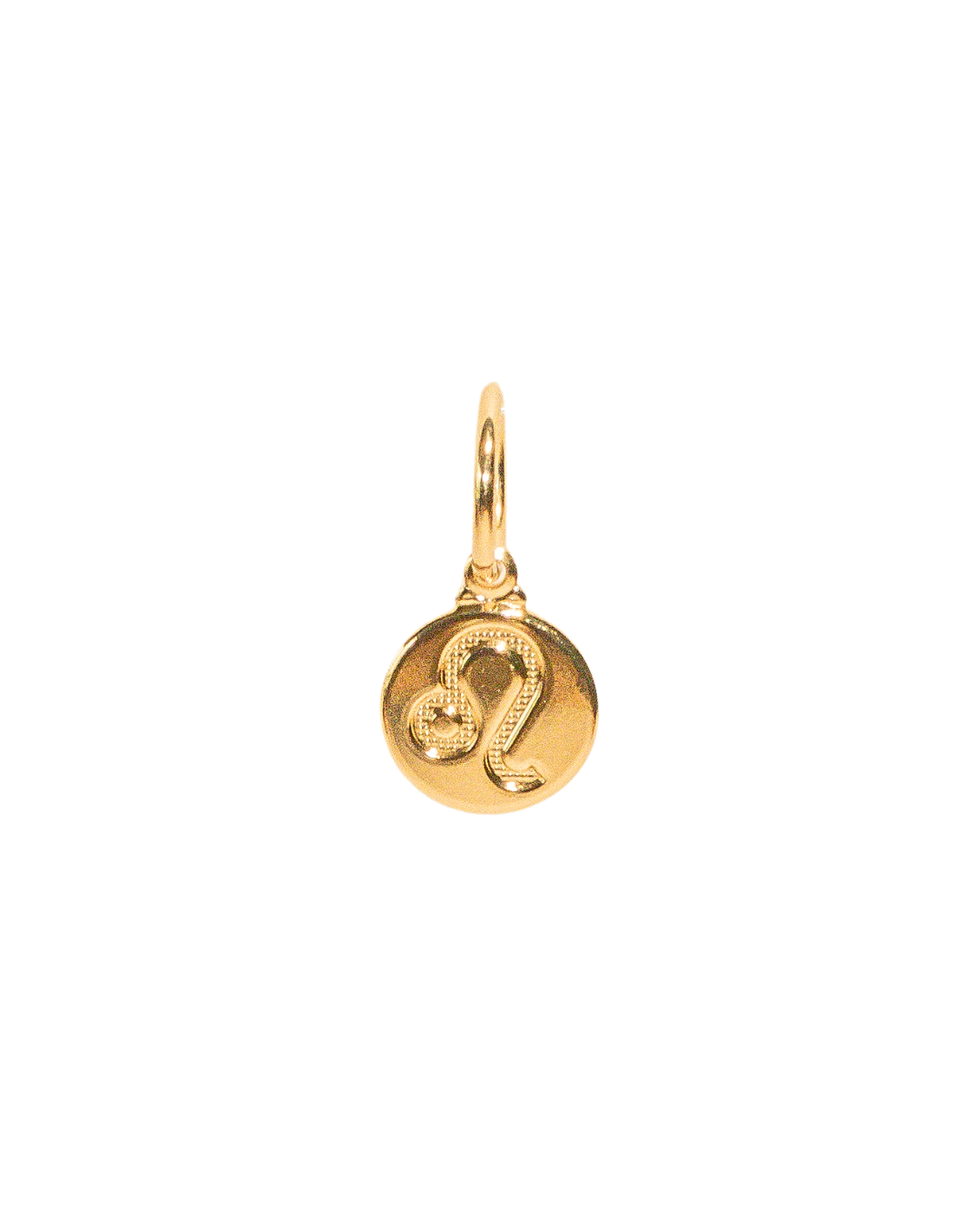 18k gold filled engraved zodiac sign charm