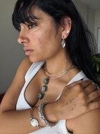Selenite Vintage Earrings