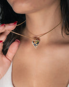 Stone Heart Necklace - ISABEL LEON LLC