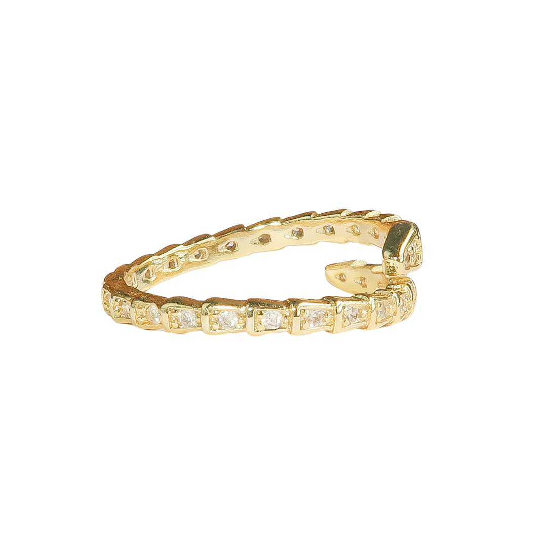 Adjustable Gold Snake Ring