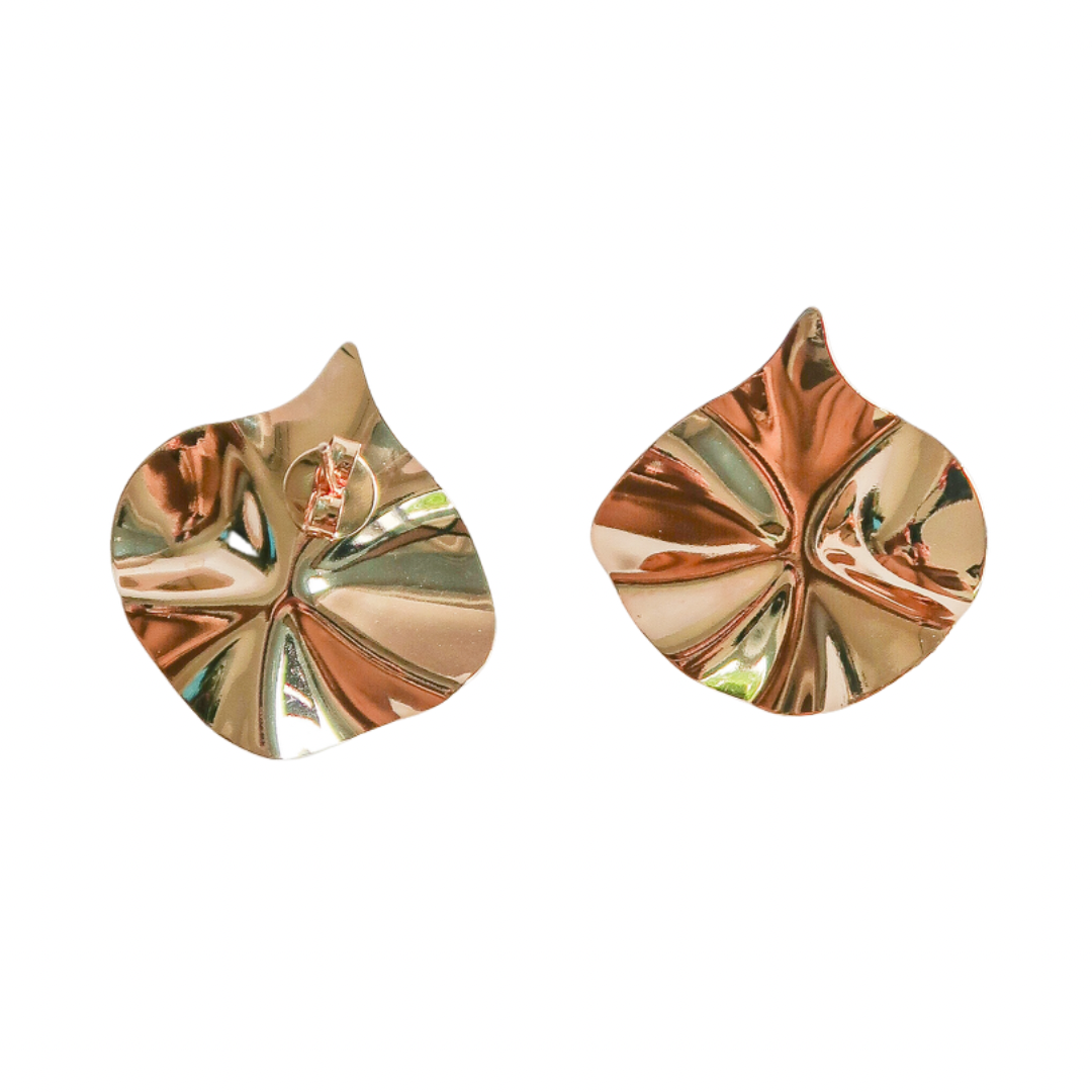 Gold Foil Earrings - ISABEL LEON LLC