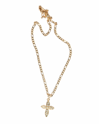Round Cross Necklace - ISABEL LEON LLC