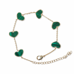 Wrist Of Hearts Bracelet Green - ISABEL LEON LLC