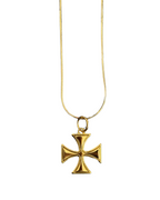 Maltese Cross Necklace - ISABEL LEON LLC